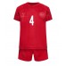 Danmark Simon Kjaer #4 Hemmakläder Barn VM 2022 Kortärmad (+ Korta byxor)